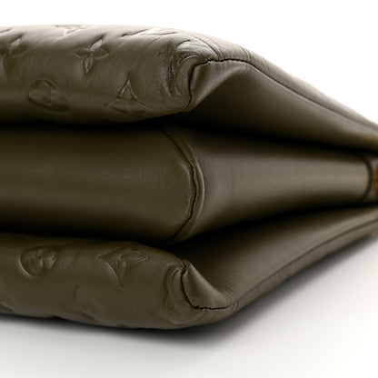 Louis Vuitton Lambskin Embossed Monogram Coussin MM Khaki 9 of 9