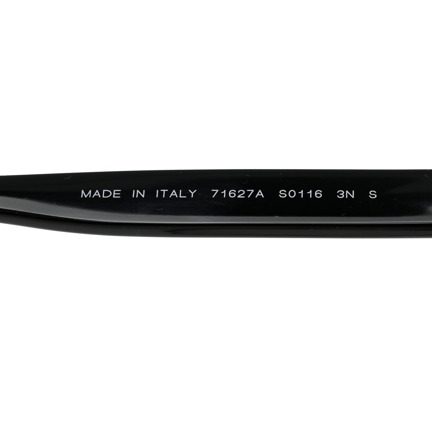 Acetate Metal Calfskin Chain Rectangle Sunglasses 71627A Black