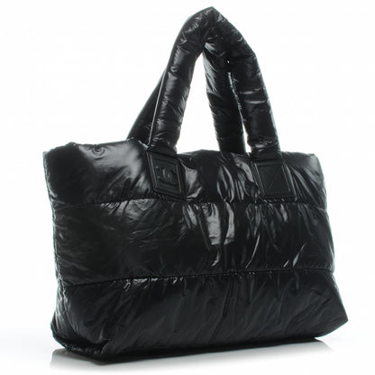 Chanel Nylon Coco Cocoon Medium Reversible Tote Black 3 of 7