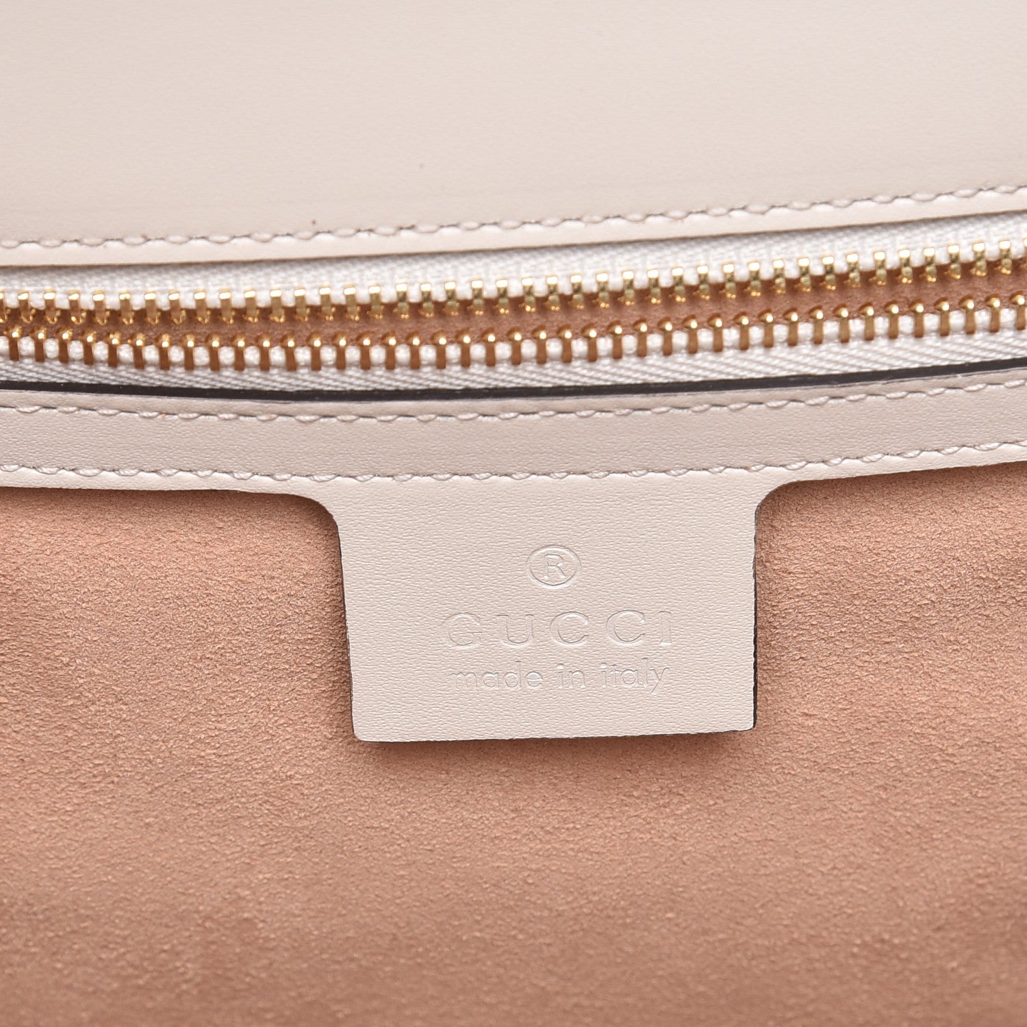 Gucci Guccissima Medium Padlock Shoulder Bag Mystic White 7 of 8