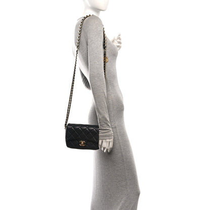 Chanel Caviar Quilted Mini Chain Soul Flap Black 2 of 10
