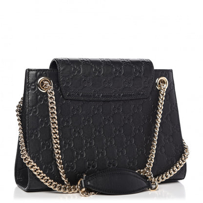 Gucci Guccissima Small Emily Shoulder Bag Black 3 of 11