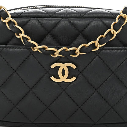 Chanel Lambskin Quilted Camera Bag Black 8 of 11