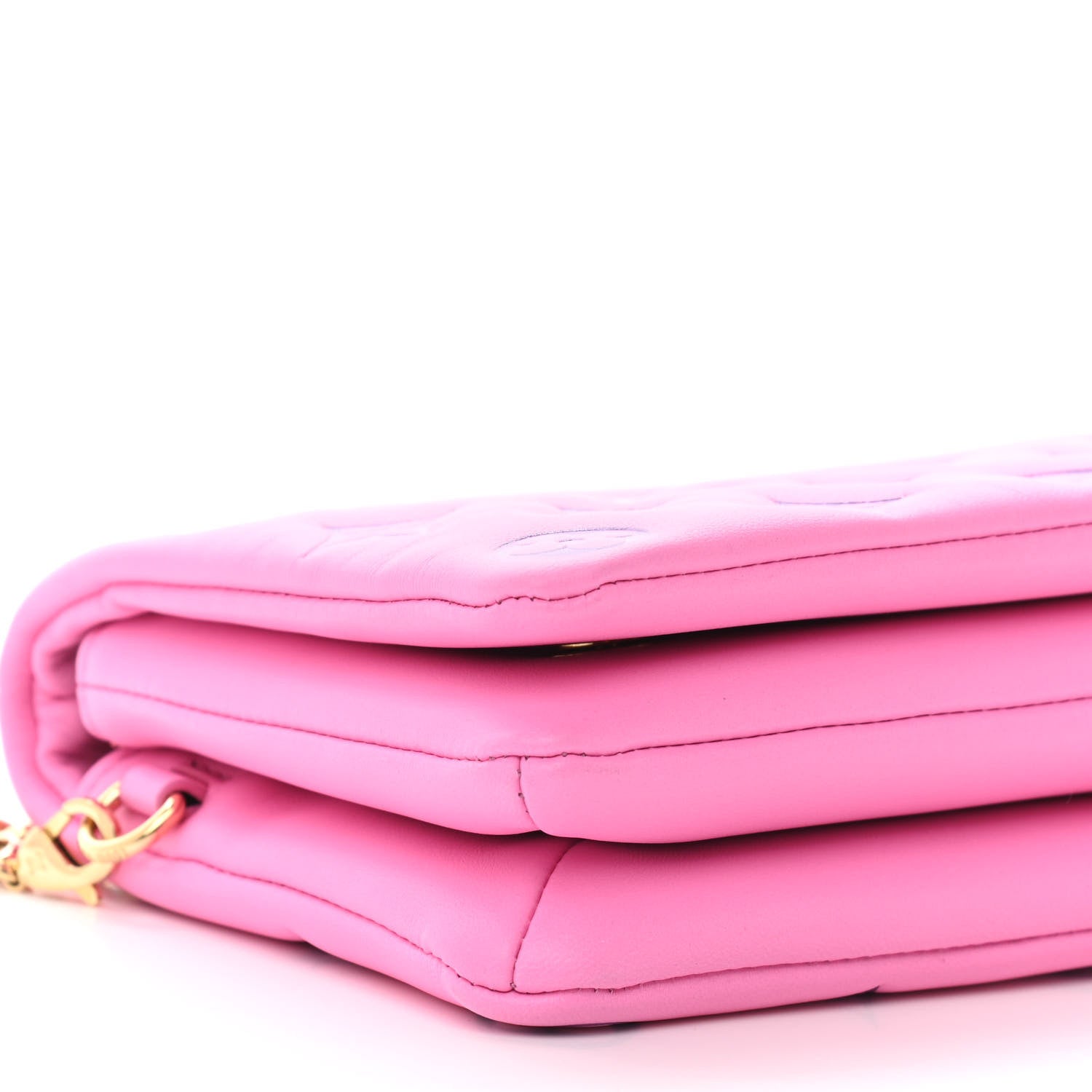 Louis Vuitton Lambskin Embossed Monogram Vuittamins Pochette Coussin Rose Violet 8 of 9