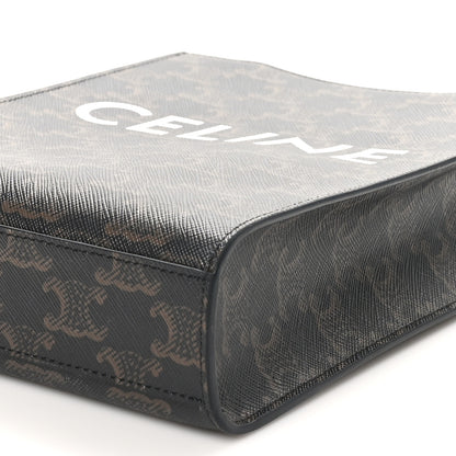 Celine Triomphe Canvas Calfskin Mini Vertical Cabas Tan 8 of 8