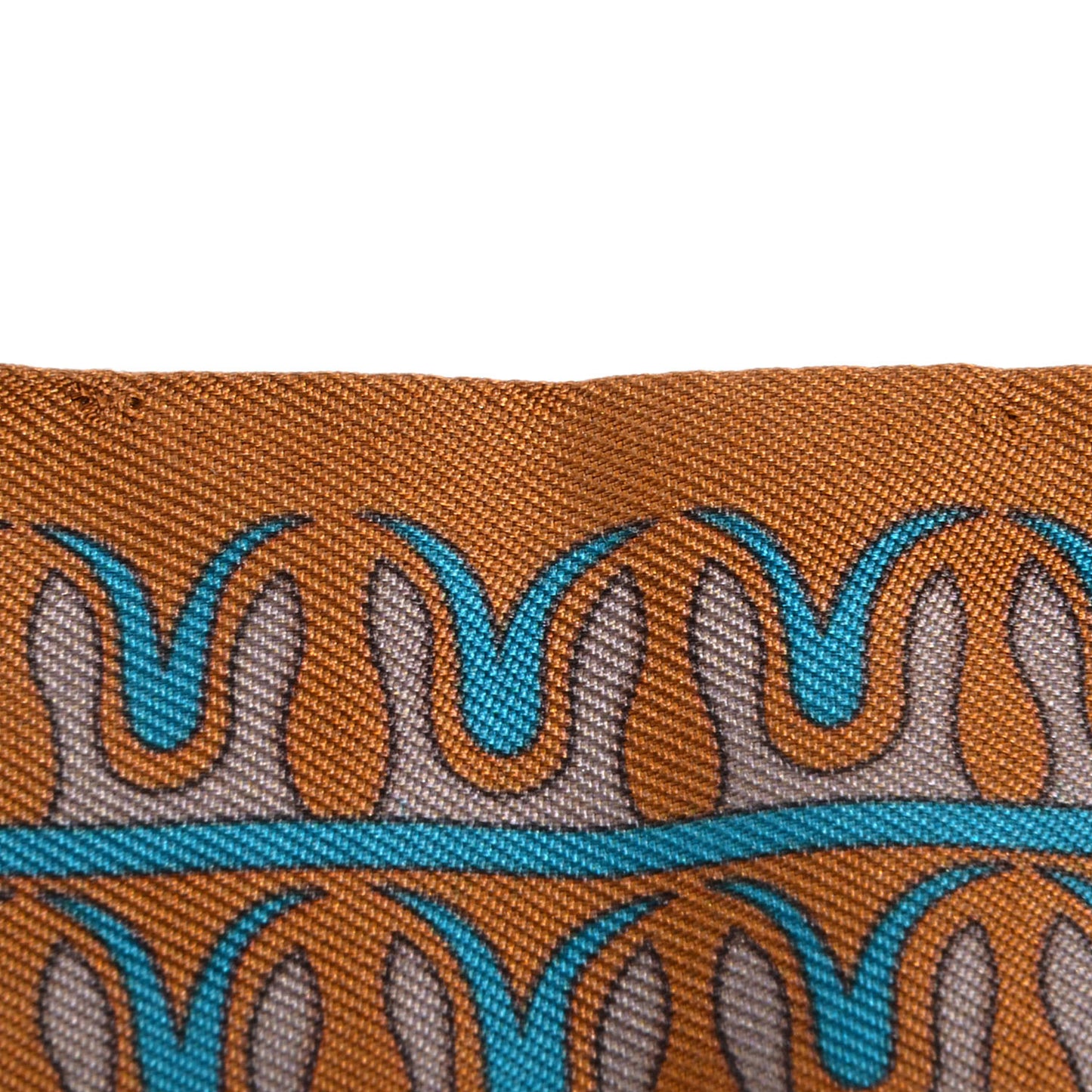 Silk Geometrie Cretoise Twilly Etoupe Marron Ciel