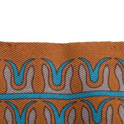 Hermes Silk Geometrie Cretoise Twilly Etoupe Marron Ciel 7 of 7
