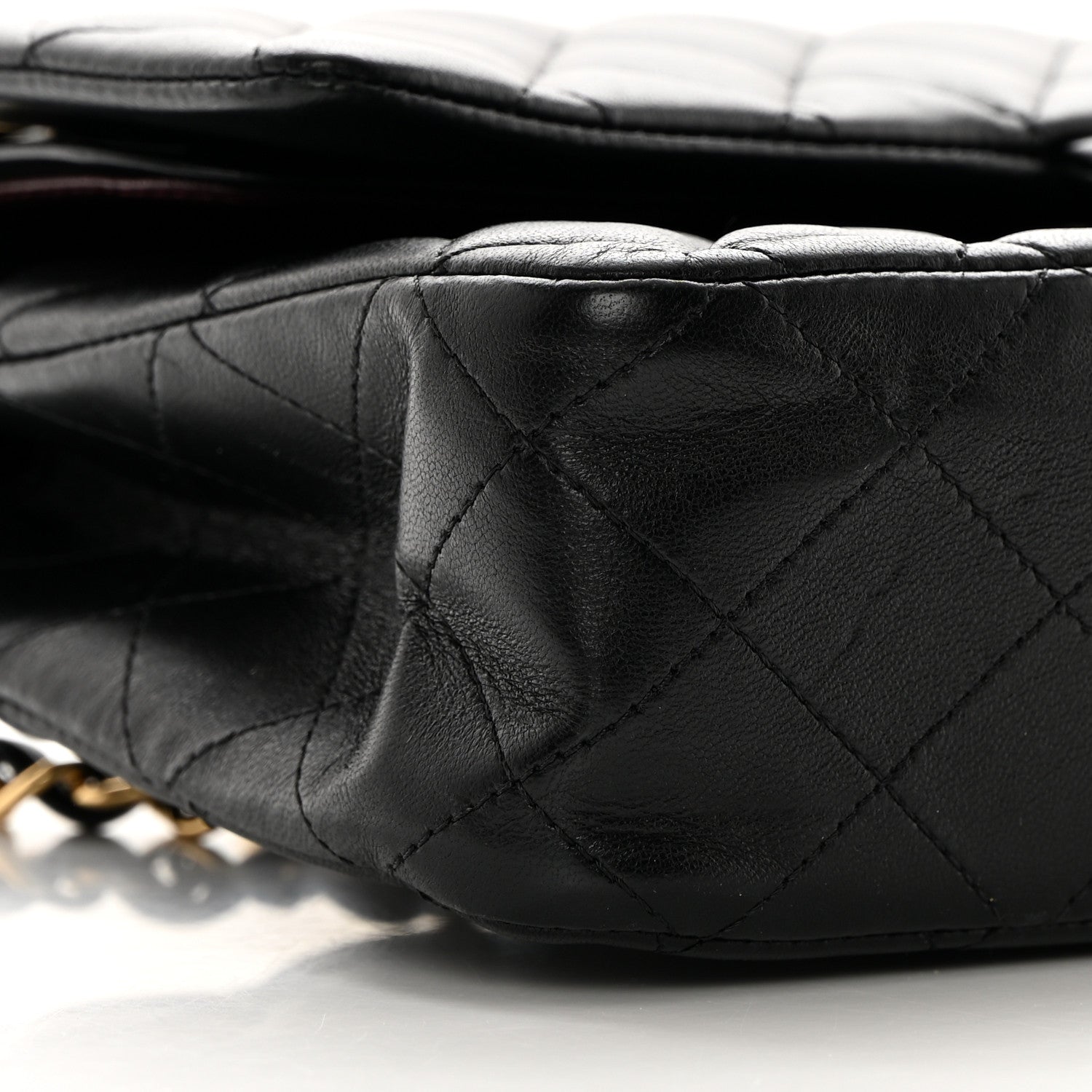 Chanel Lambskin Quilted Medium Double Flap Black 9 of 16