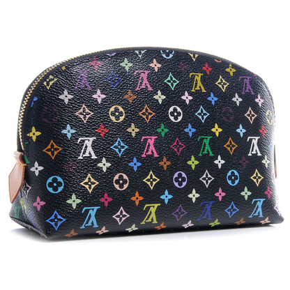 Louis Vuitton Mini Multicolor Cosmetic Pouch Black 3 of 7