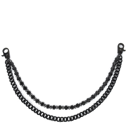 Louis Vuitton Metal Black As Knight Multi Chain Necklace Black 1 of 3