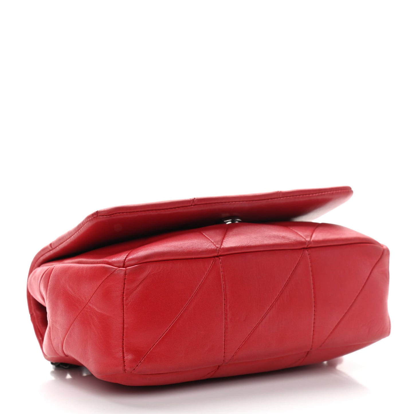 Lambskin Patchwork Monogram Small Jamie Red