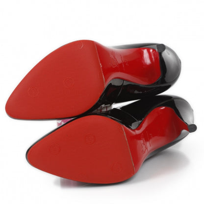 Christian Louboutin Patent Decollete 100 Jazz Pumps 37 Black 4 of 9