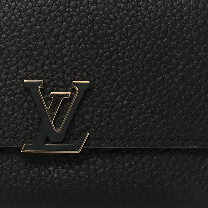 Louis Vuitton Taurillon Capucines Compact Wallet Black 8 of 8