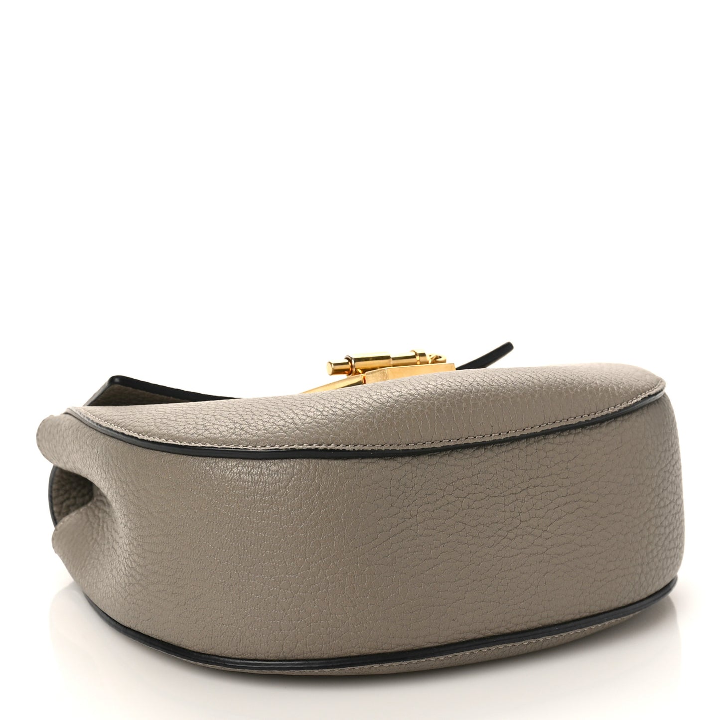 Grained Lambskin Mini Drew Shoulder Bag Motty Grey