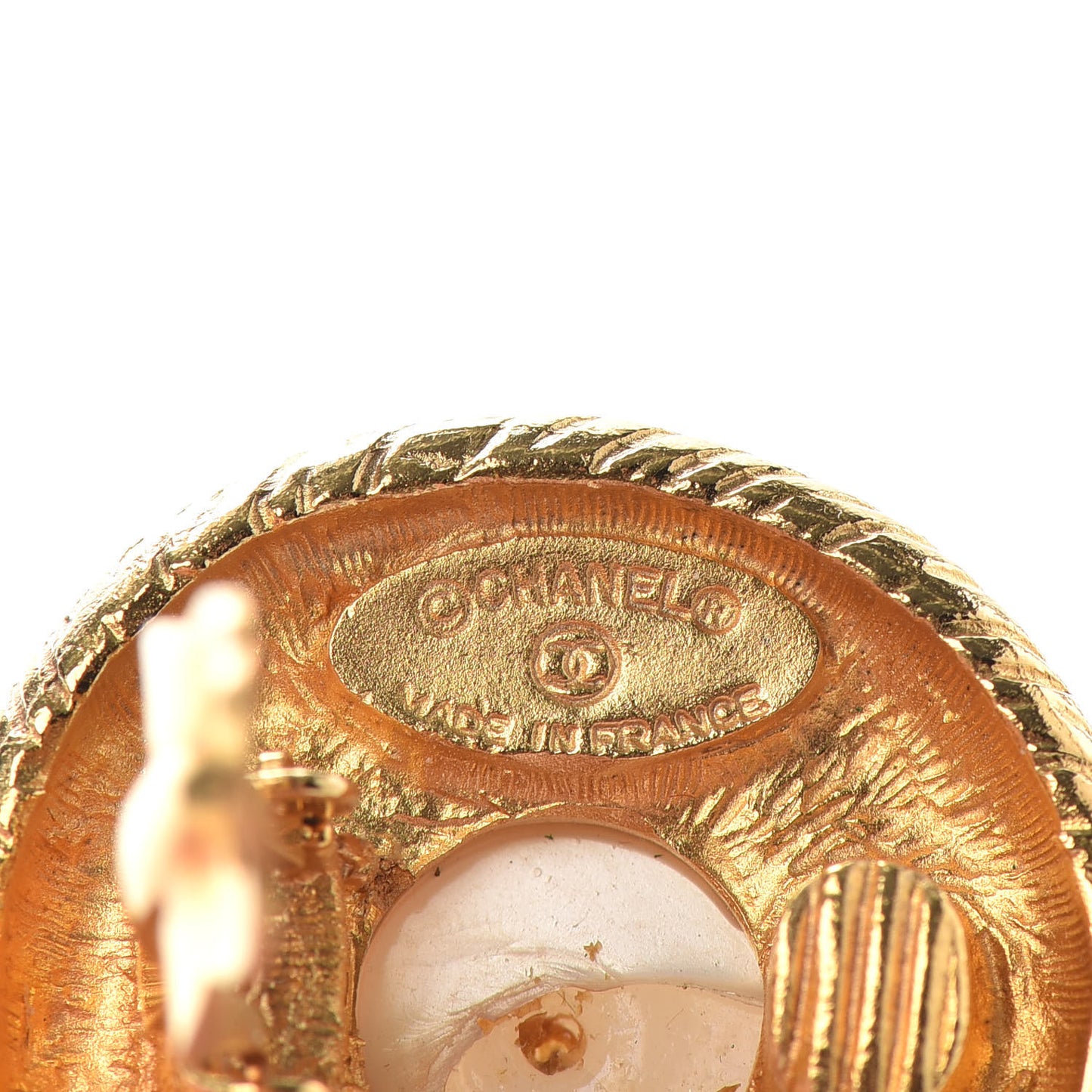 Pearl Clip On Earrings Gold