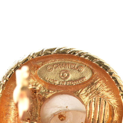 Chanel Pearl Clip On Earrings Gold 4 of 4