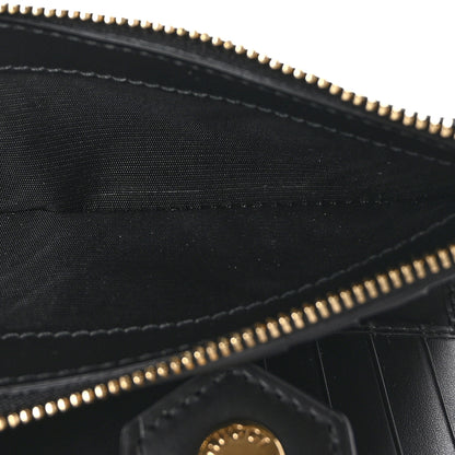 Gucci Piuma Calfskin Jumbo GG Embossed Medium Wallet Black 6 of 8