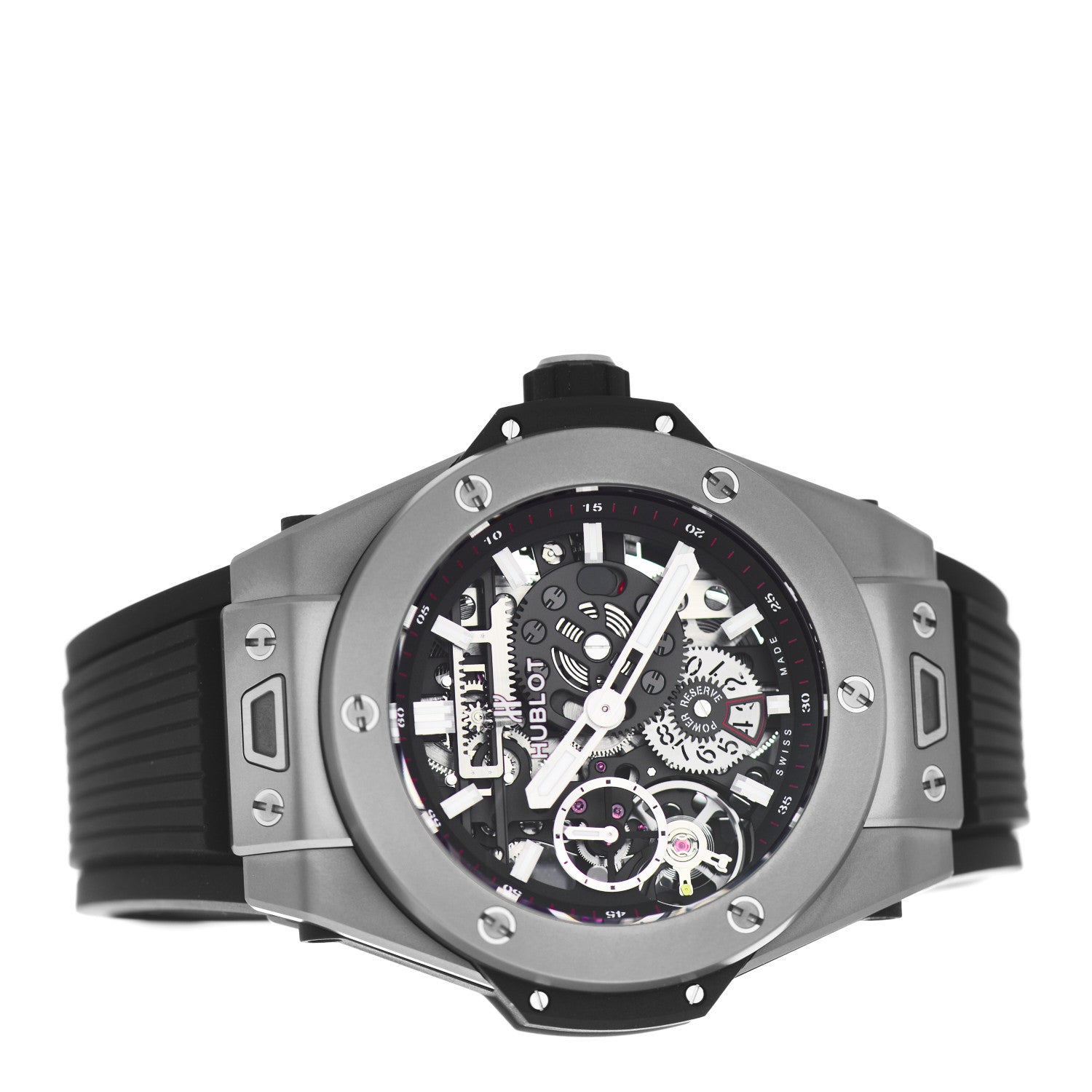 Hublot Titanium Rubber 45mm Big Bang Meca-10 Black Magic Manual Winding Watch Black 414.NI.1123.RX 2 of 5