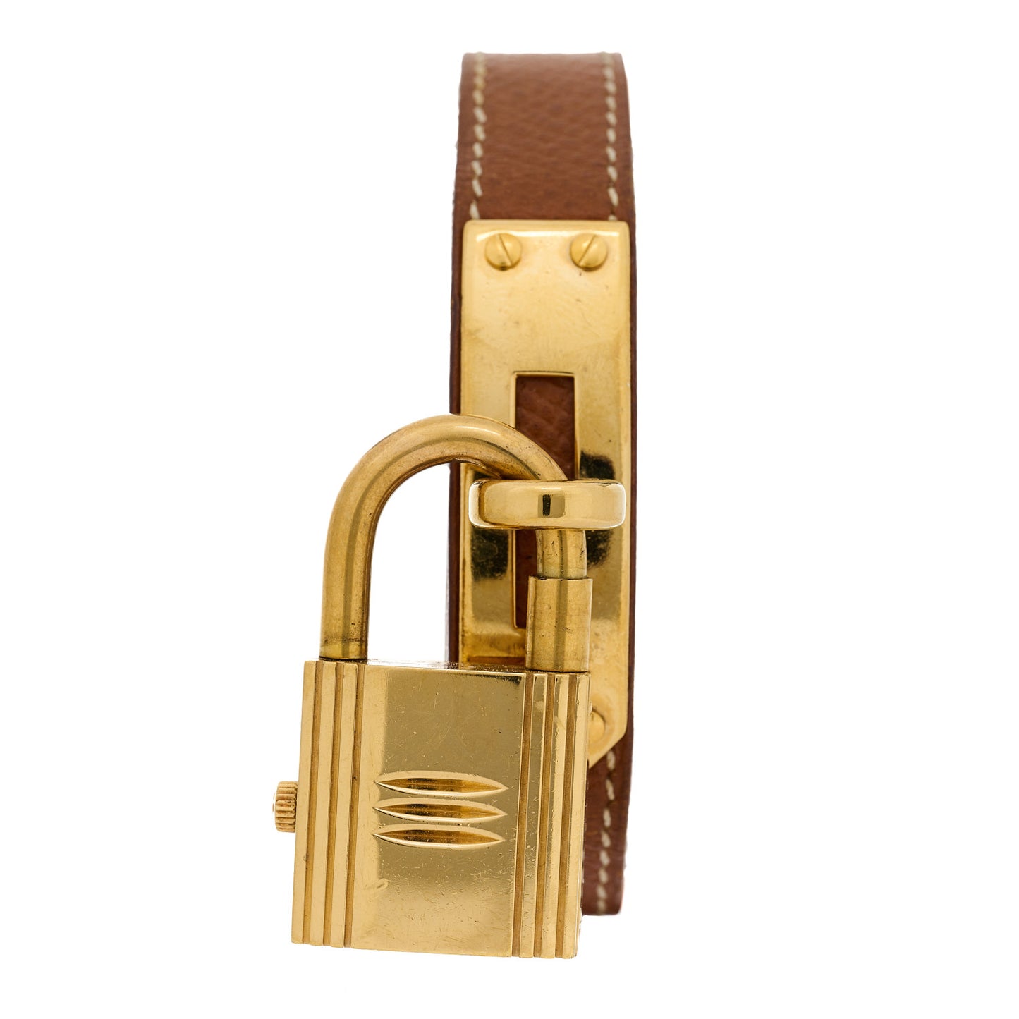 Stainless Steel Epsom 20mm Kelly Cadena Quartz Watch Gold