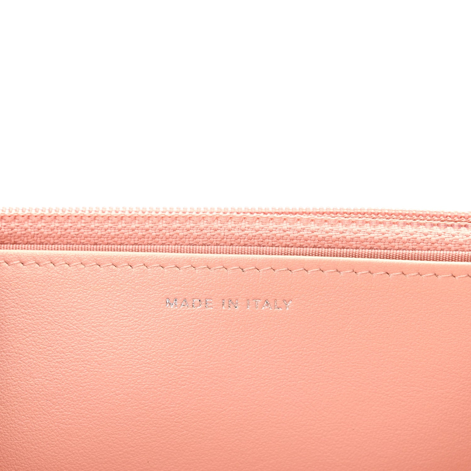 Chanel Metallic Caviar Quilted Vintage Mademoiselle Wallet On Chain WOC Light Pink 7 of 12