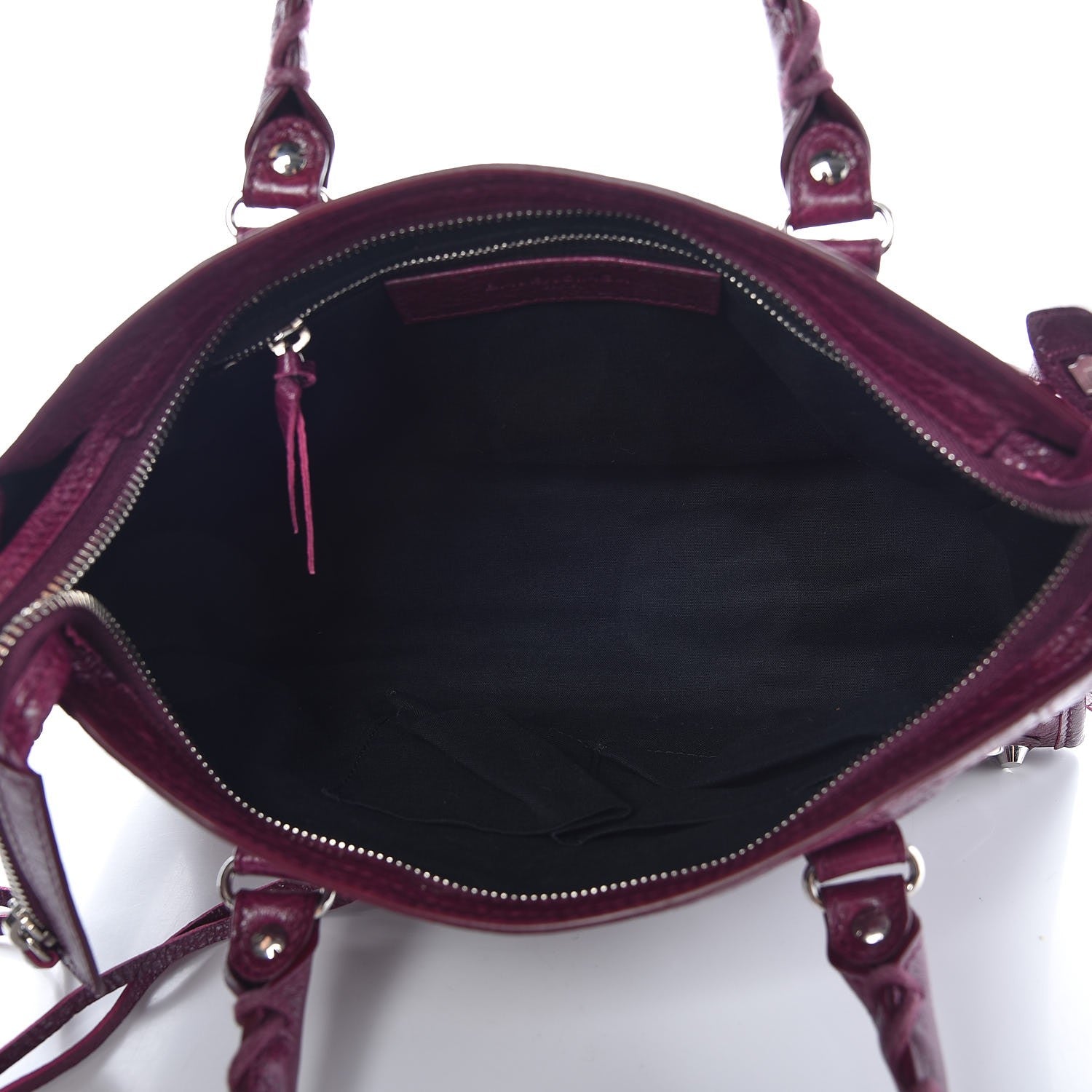 Balenciaga Agneau Classic Silver Hardware S City Violet Prune 5 of 7