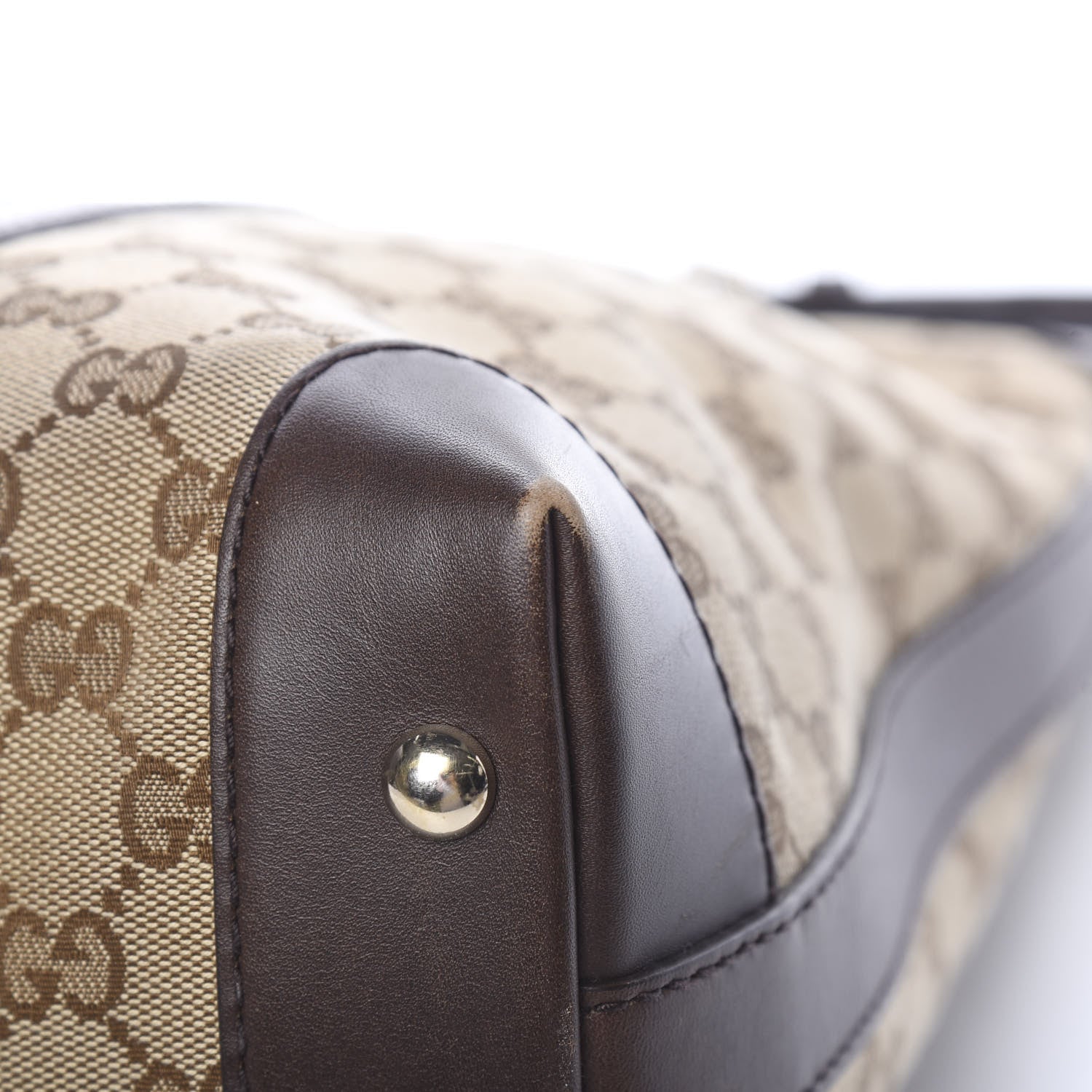 Gucci Monogram Vintage Web Medium Hobo Dark Brown 12 of 12