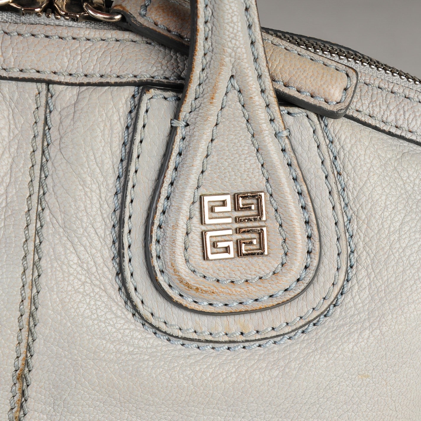 Givenchy Sugar Goatskin Micro Nightingale Light Blue 16 of 17