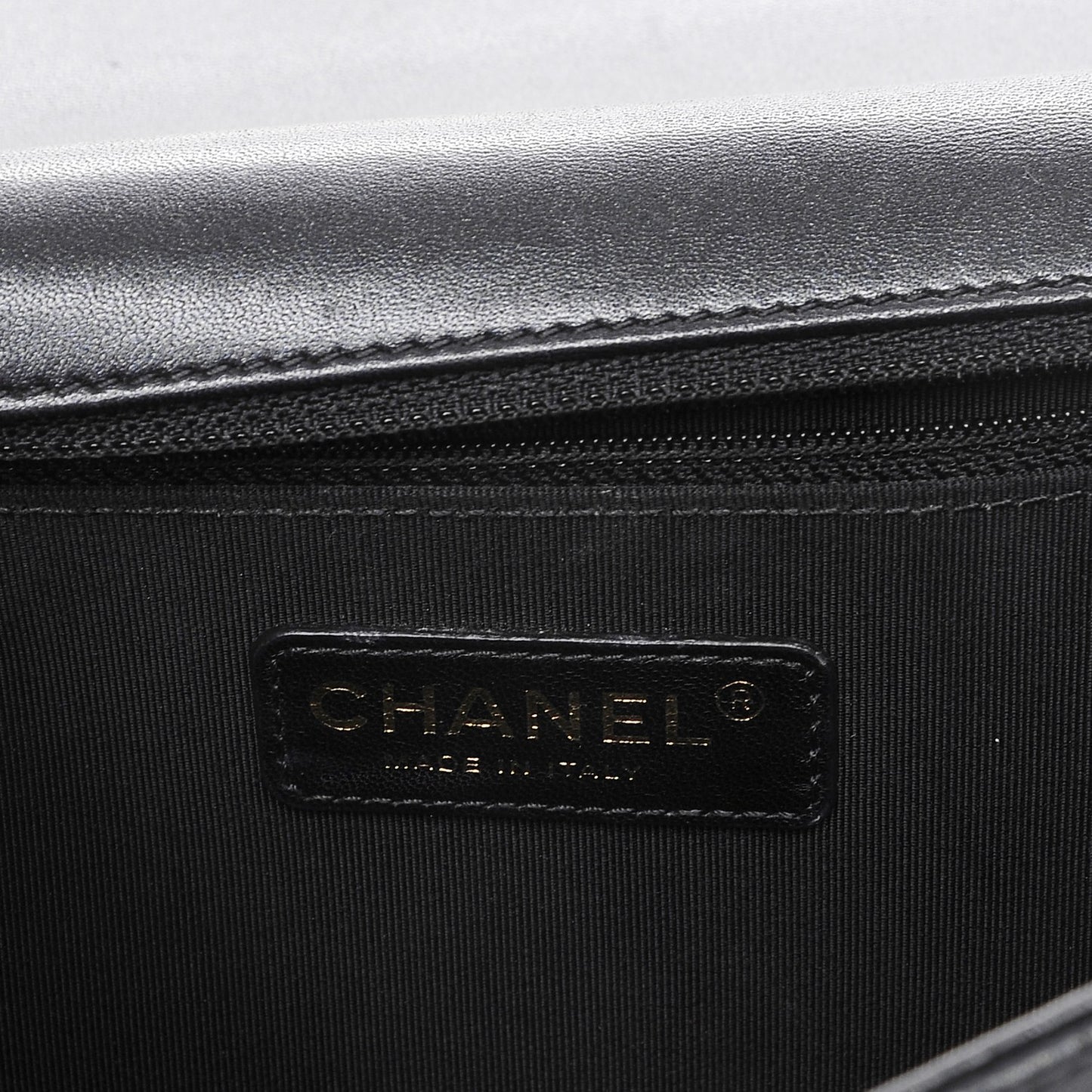 Lambskin Quilted New Medium Boy Flap Black