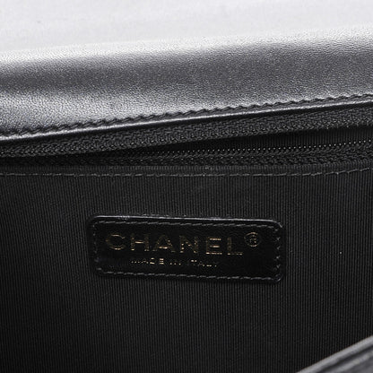 Chanel Lambskin Quilted New Medium Boy Flap Black 6 of 7