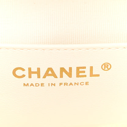 Chanel Lambskin Quilted CC In Love Heart Bag White 6 of 11