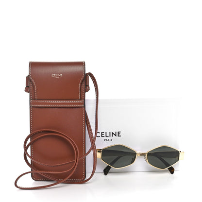 Celine Metal Triomphe 02 Sunglasses CL40254U Gold Green 7 of 7