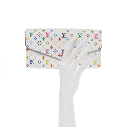 Louis Vuitton Monogram Multicolor Sarah Wallet NM White Eglantine 2 of 6