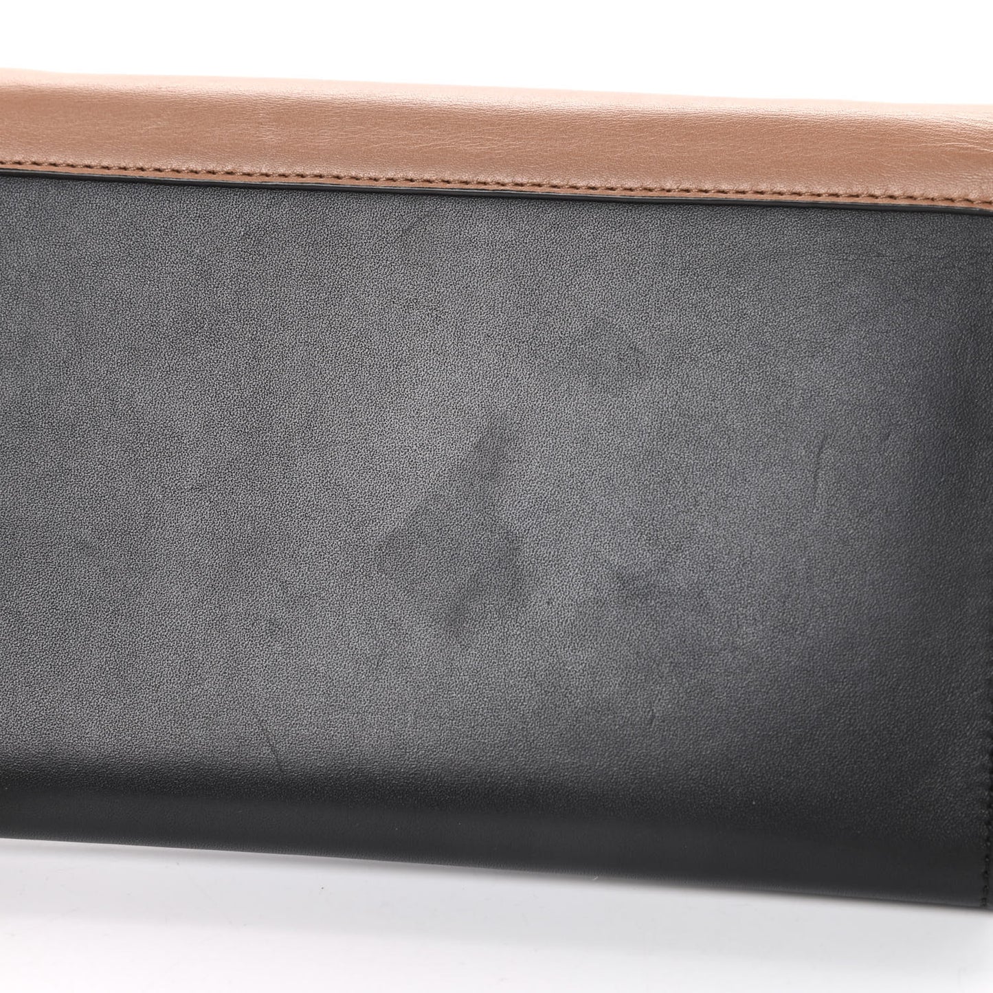 Shiny Calfskin Clutch on a Chain Multicolor