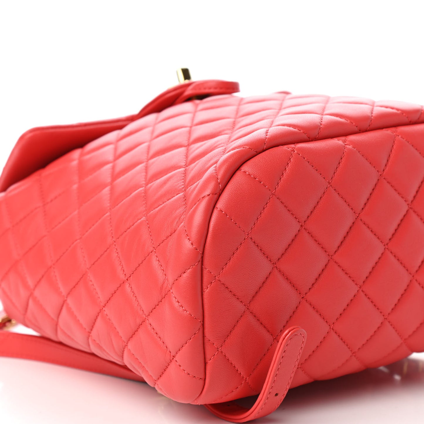 Lambskin Quilted Small Urban Spirit Backpack Red