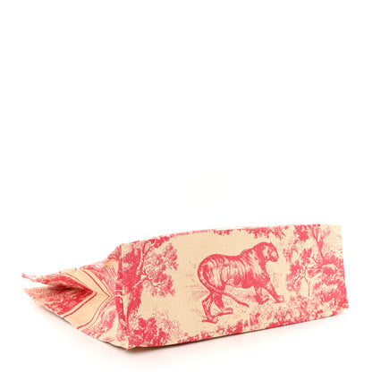 Christian Dior Straw Dioriviera Tote Pink 4 of 10