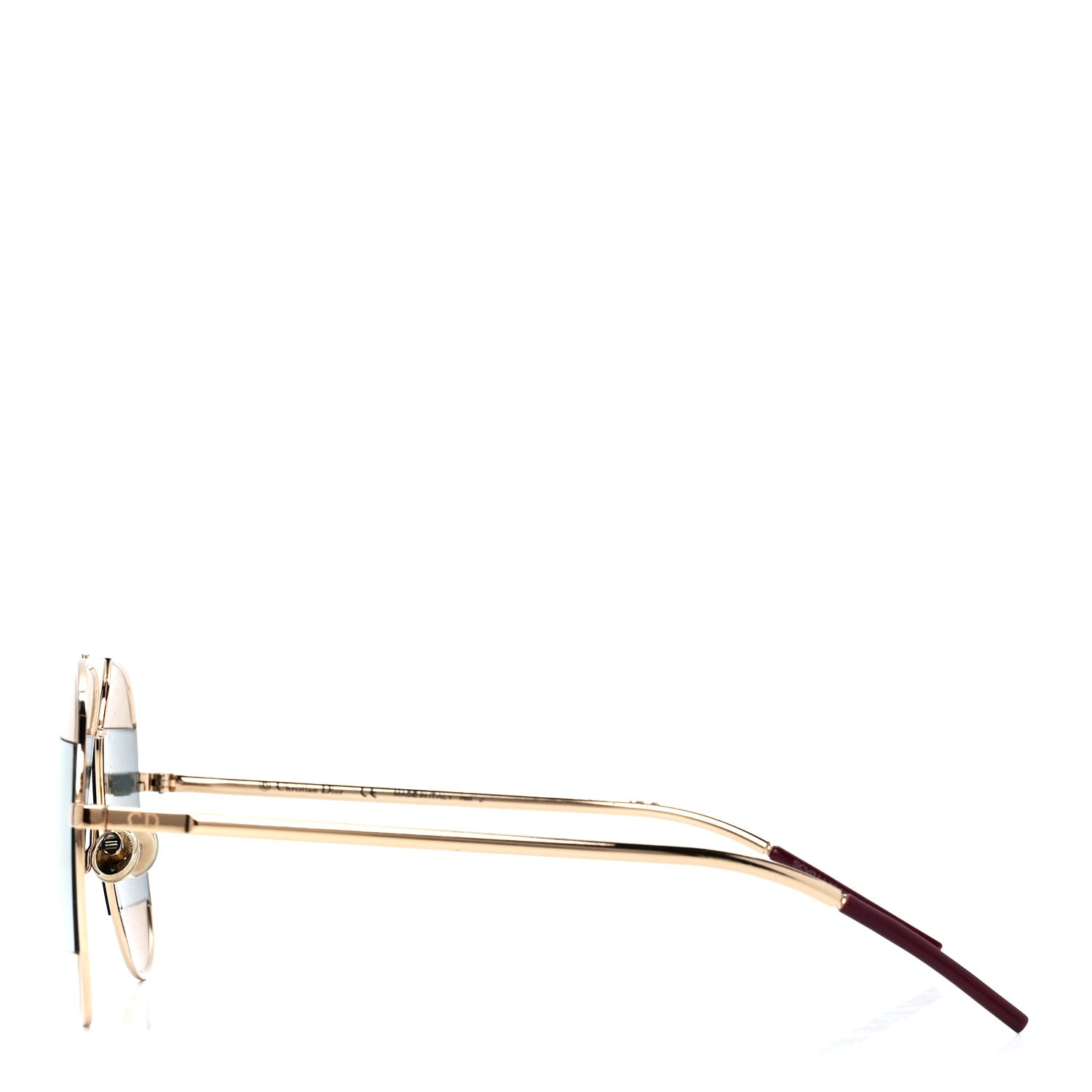 Christian Dior Split 1 Aviator Sunglasses Gold 3 of 6