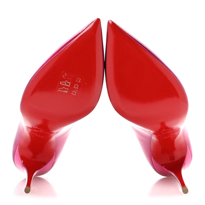 Christian Louboutin Metallic Patent Psychic Hot Chick 100 Pumps 36.5 Fuxia 6 of 8