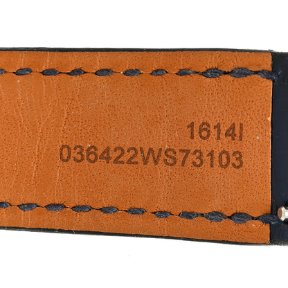 Hermes Matte Alligator Heure H Hour Watch Strap Bleu Saphir 5 of 5