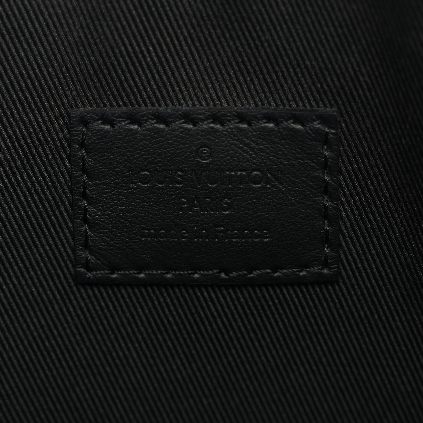 Grained Calfskin Aerogram Takeoff Pouch Black