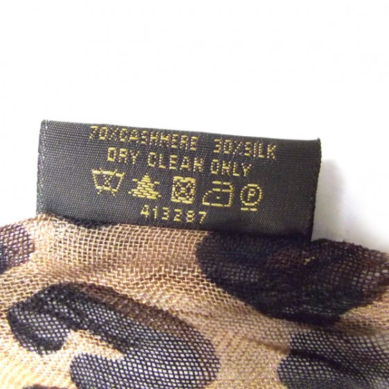 Cashmere Silk Leopard Etole