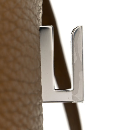 Hermes Togo Verso Birkin 25 Bronze Dore Bleu Brume 25 of 34