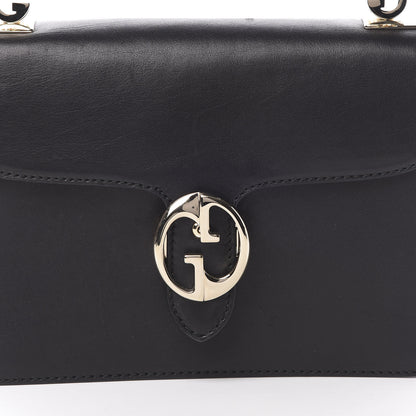 Gucci Calfskin Medium 1973 Shoulder Flap Bag Black 9 of 17