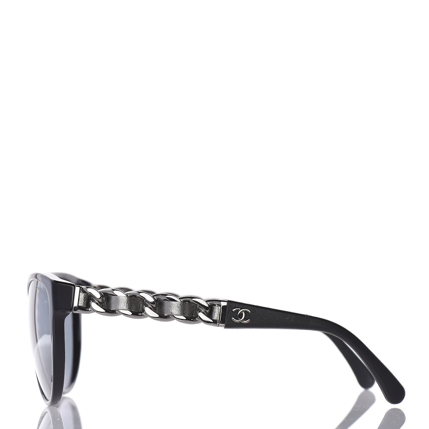 Chanel CC Chain Sunglasses 5215Q Black 3 of 7