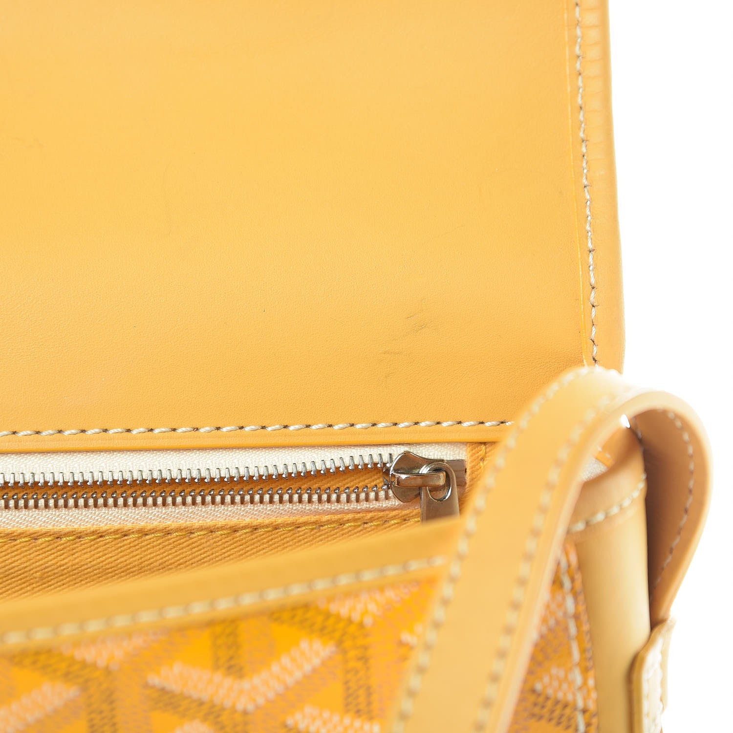 Goyard Goyardine Belvedere PM Messenger Bag Yellow 8 of 13