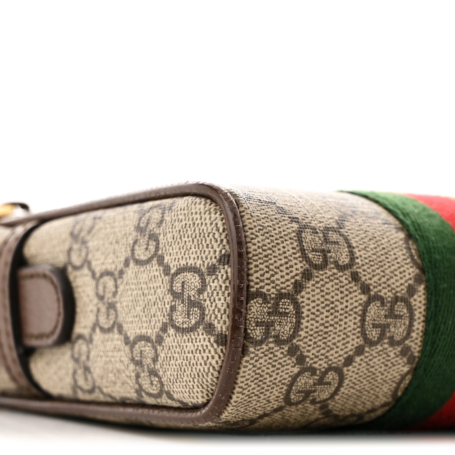 GG Supreme Monogram Web Mini Ophidia Messenger Brown