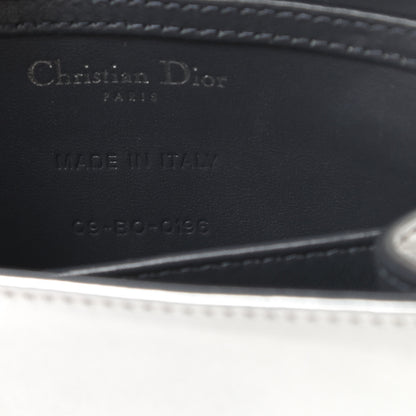 Christian Dior Metallic Patent Micro-Cannage Baby Diorama Flap Bag Silver 7 of 11