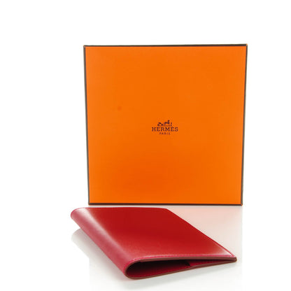 Hermes Tadelakt MC2 Magellan Passport Holder Rouge Vif 4 of 7