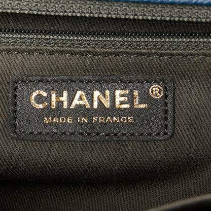 Chanel Caviar Quilted New Medium Boy Flap Dark Navy Blue 6 of 10