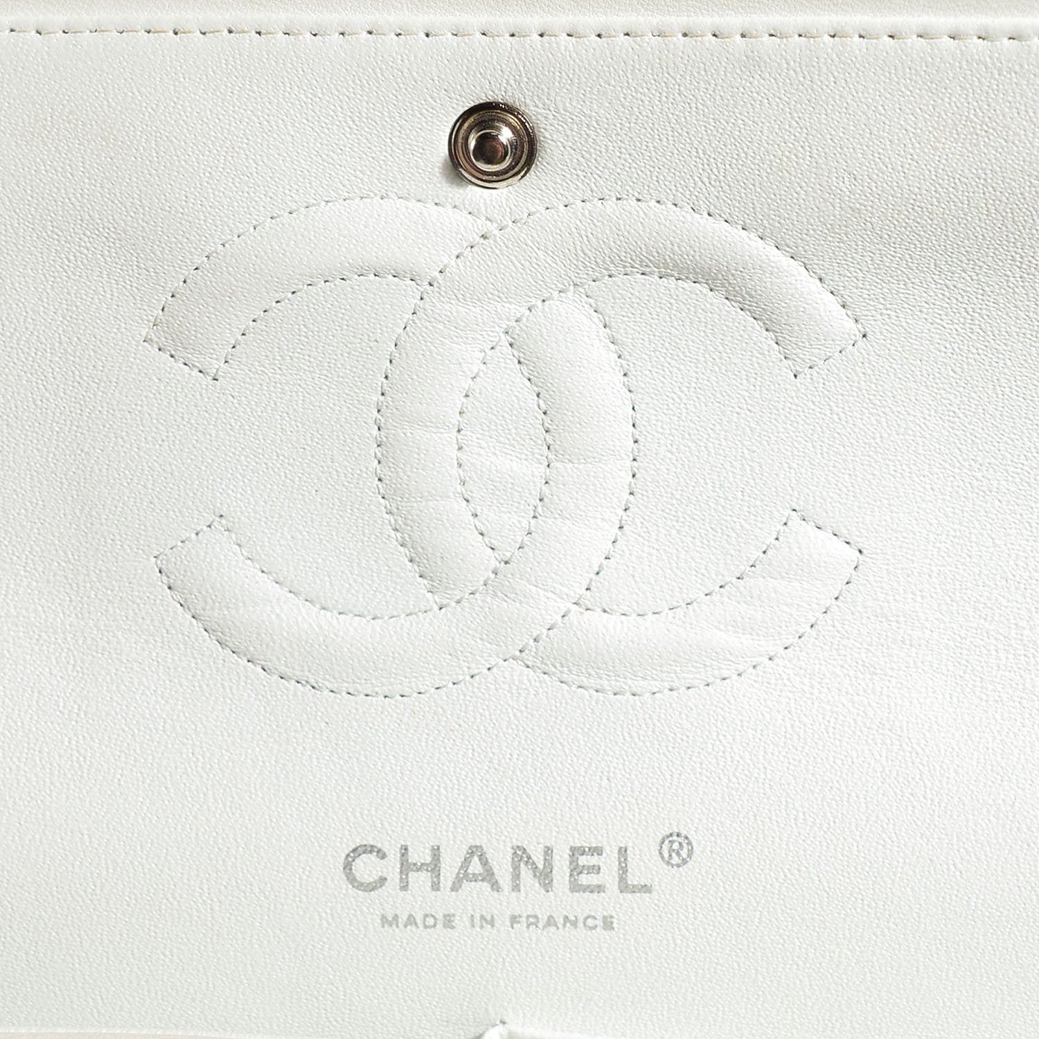 Chanel Patent Quilted Medium Double Flap White 6 of 8