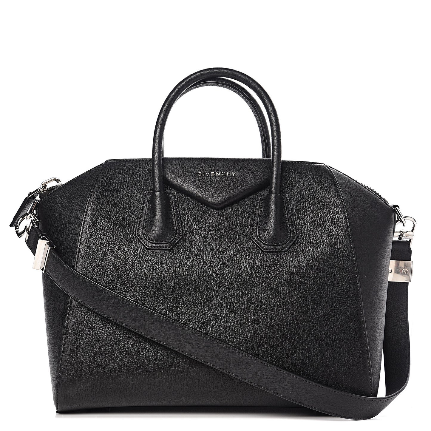 Sugar Goatskin Medium Antigona Black